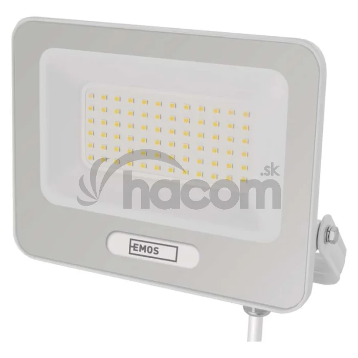 LED reflektor GLARO 50W, biely, IP65, 5000 lm, neutrálna biela