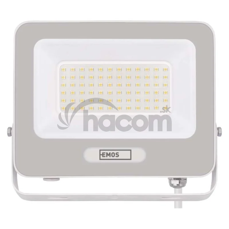 LED reflektor GLARO 50W, biely, IP65, 5000 lm, neutrálna biela