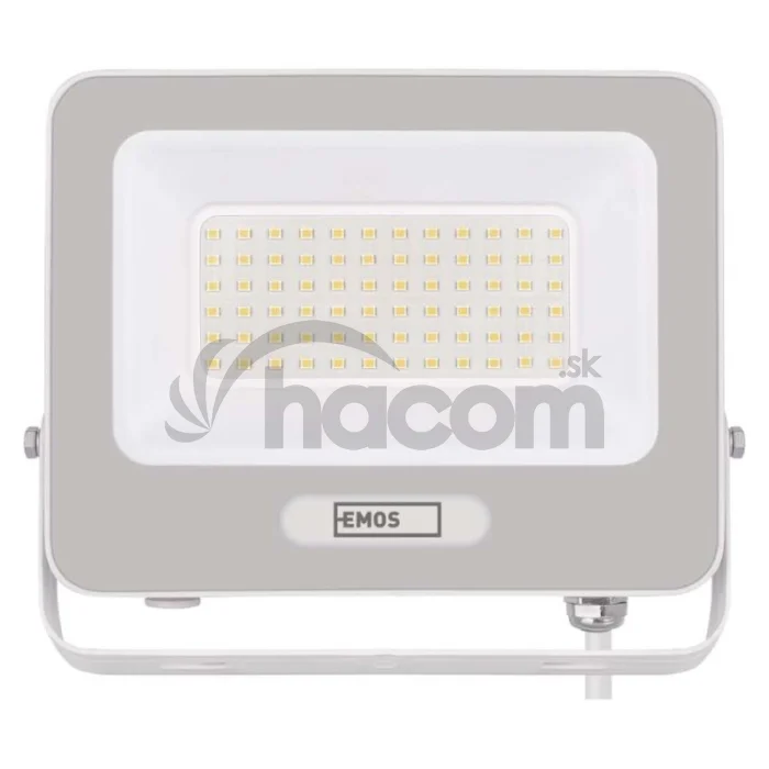 LED reflektor GLARO 50W, biely, IP65, 5000 lm, neutrálna biela