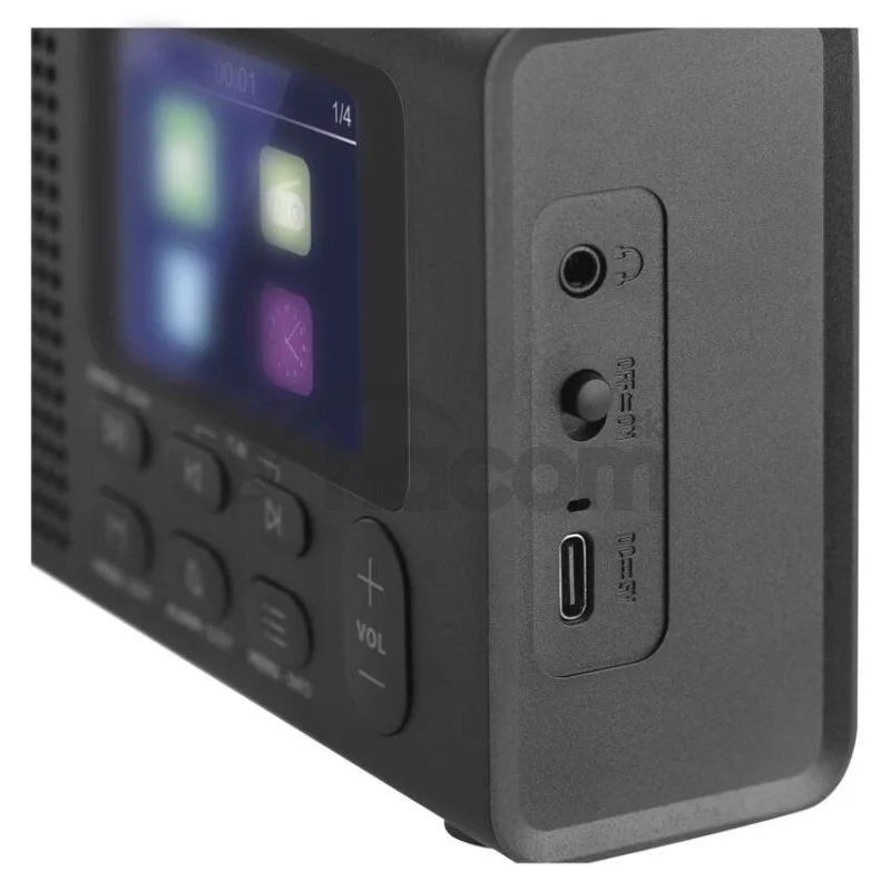 Prenosné rádio s Bluetooth P-600B, DAB / DAB+ / FM, čierne