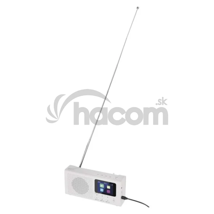 Prenosné rádio s Bluetooth P-600W, DAB / DAB+ / FM, biele