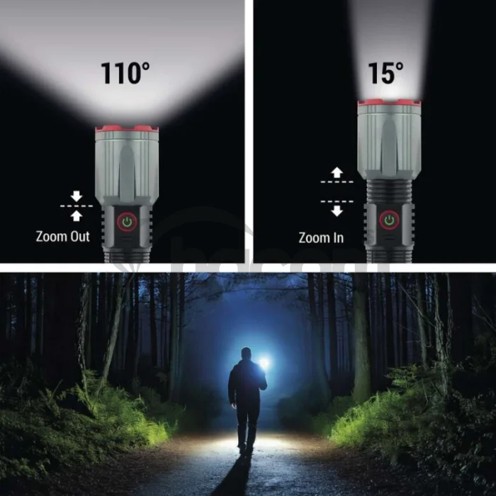 LED nabíjacie kovové svietidlo 1200 lm, 2200 mAh