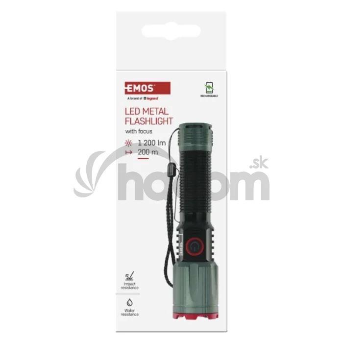 LED nabíjacie kovové svietidlo 1200 lm, 2200 mAh