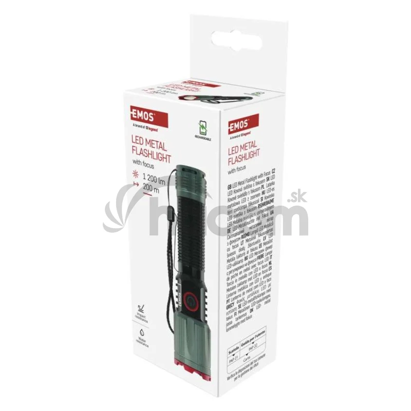 LED nabíjacie kovové svietidlo 1200 lm, 2200 mAh