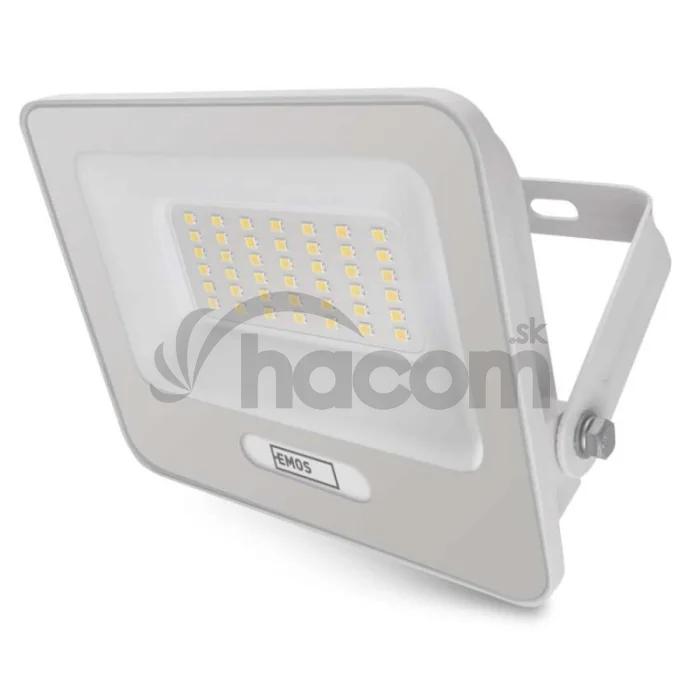 LED reflektor GLARO 30W, biely, IP65, 3000 lm, neutrálna biela