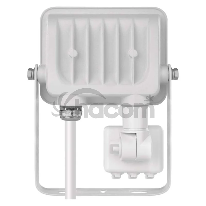 LED reflektor GLARO s pohybovým čidlom, 10 W, biely, IP54, 1000 lm, neutrálna biela