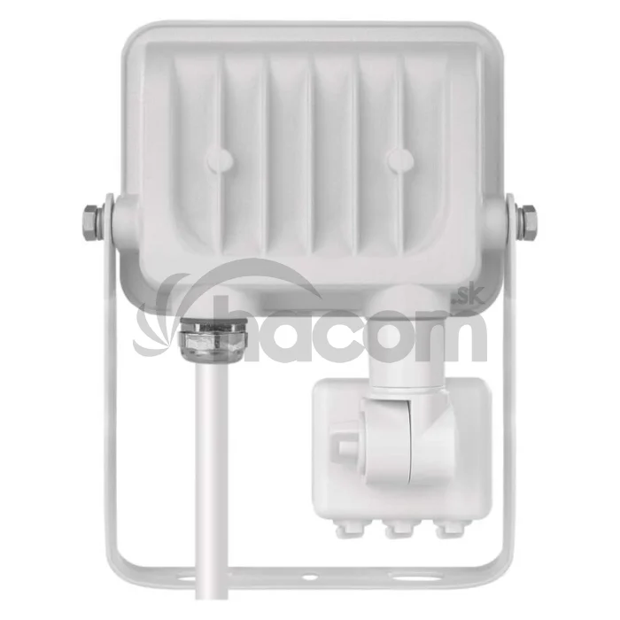 LED reflektor GLARO s pohybovým čidlom, 10 W, biely, IP54, 1000 lm, neutrálna biela