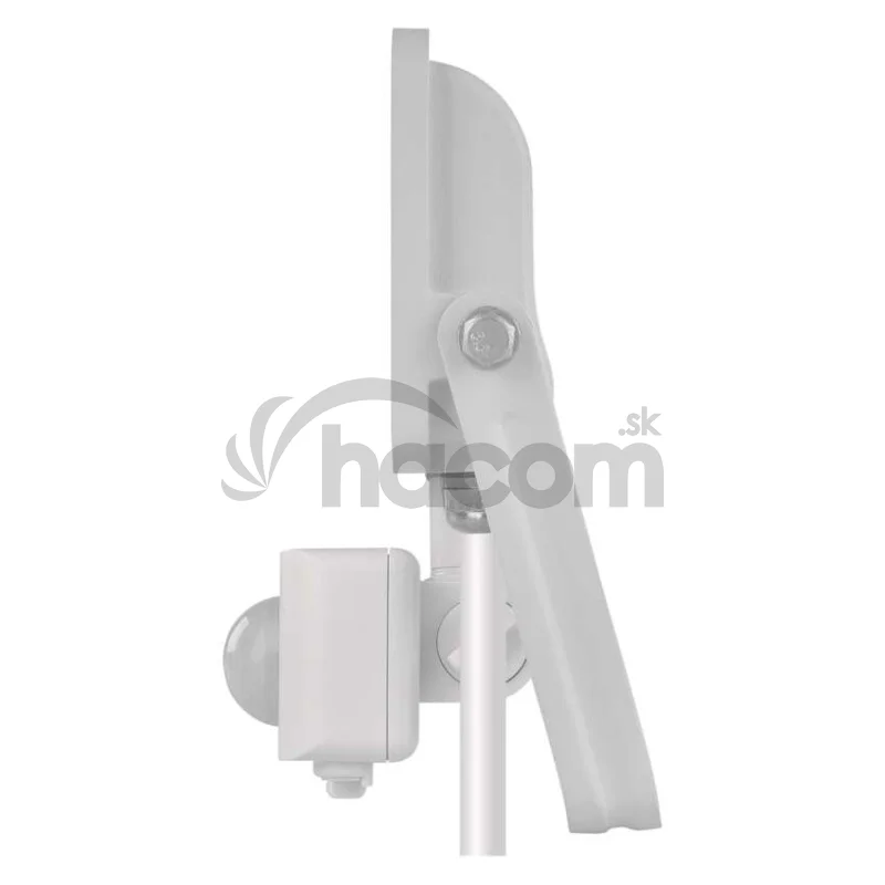 LED reflektor GLARO s pohybovým čidlom, 10 W, biely, IP54, 1000 lm, neutrálna biela