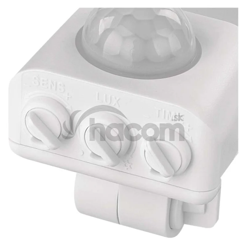 LED reflektor GLARO s pohybovým čidlom, 20 W, biely, IP54, 2000 lm, neutrálna biela