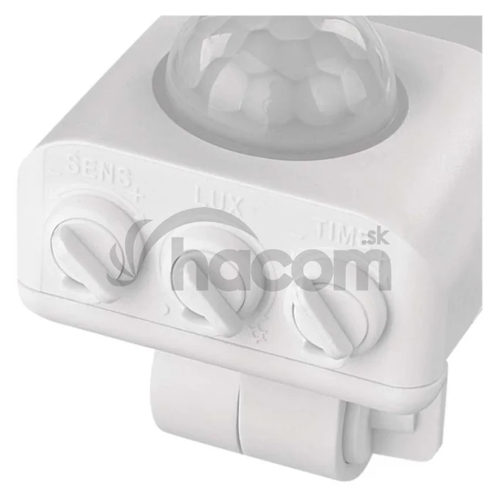 LED reflektor GLARO s pohybovým čidlom, 20 W, biely, IP54, 2000 lm, neutrálna biela