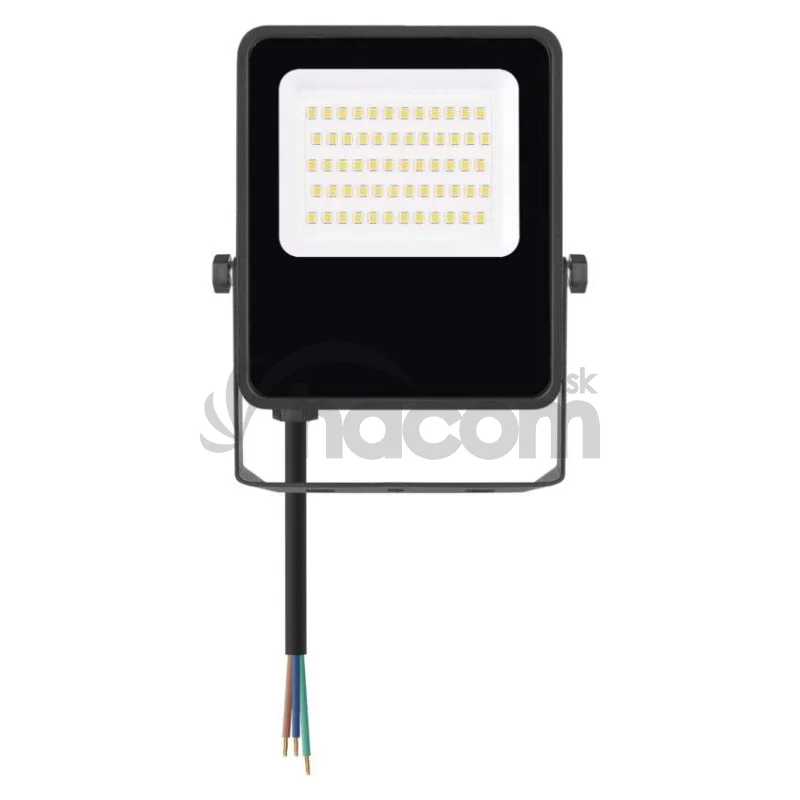 LED reflektor VISIO čierny, 30W neutrálna biela