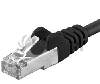 Premiumcord Patch kábel CAT6a S-FTP, RJ45-RJ45, AWG 26/7 0,25 m čierna