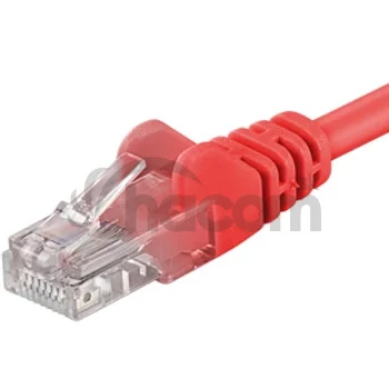 Patch kábel UTP RJ45-RJ45 level CAT6, 3m, červená