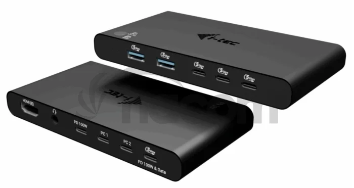 i-tec KVM Docking Station HDMI pre 2 hosty, Power Delivery 2x 100W