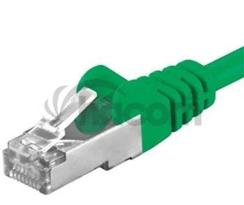 Premiumcord Patch kábel CAT6a S-FTP, RJ45-RJ45, AWG 26/7 0,25 m zelená