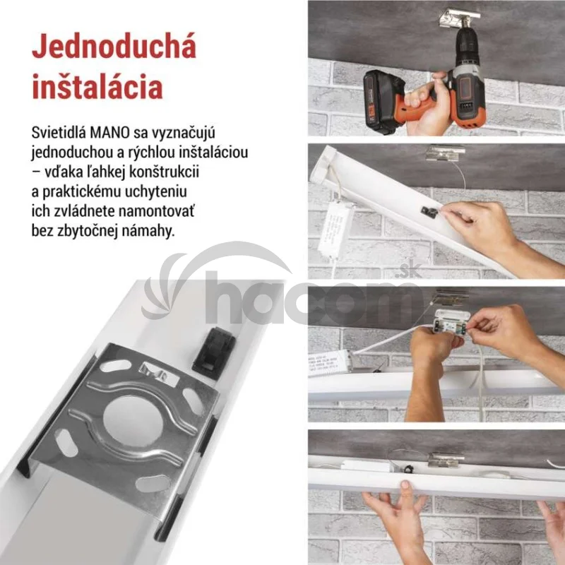 LED liniové svietidlo MANO 20W, neutrálna biela