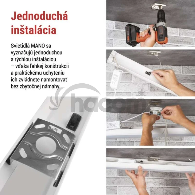LED liniové svietidlo MANO 40W, neutrálna biela