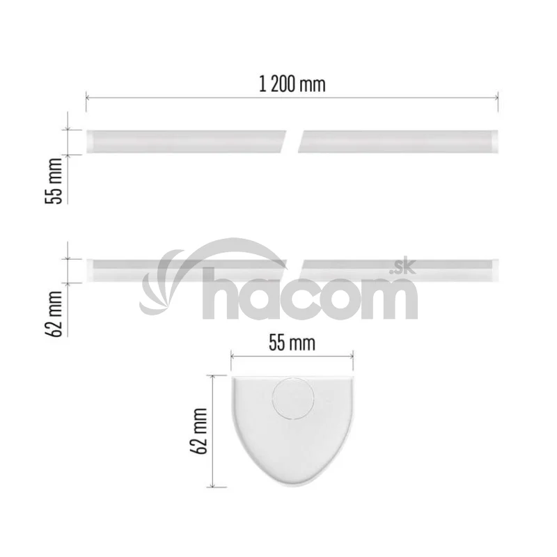 LED liniové svietidlo MANO 40W, neutrálna biela