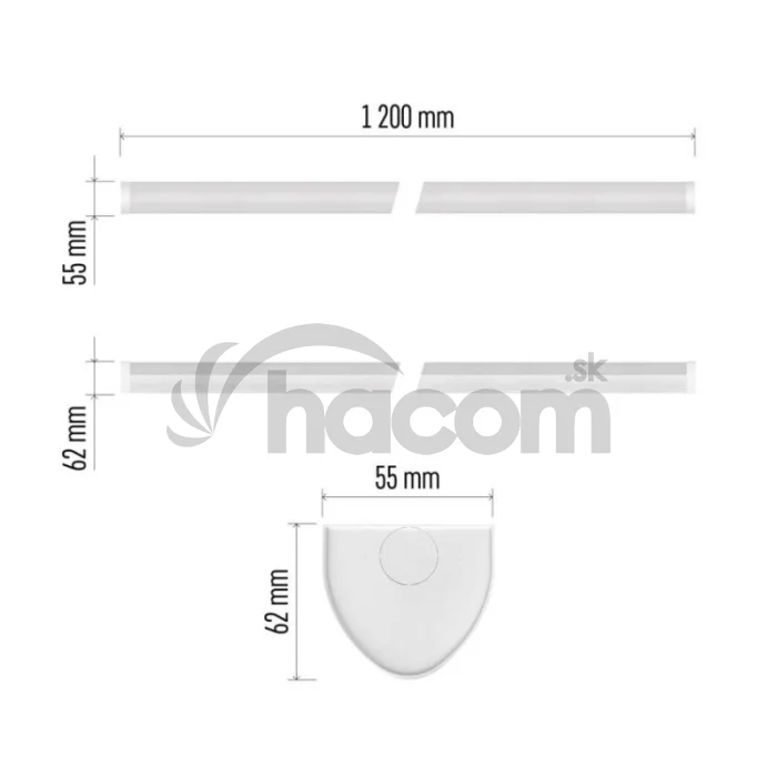 LED liniové svietidlo MANO 40W, neutrálna biela