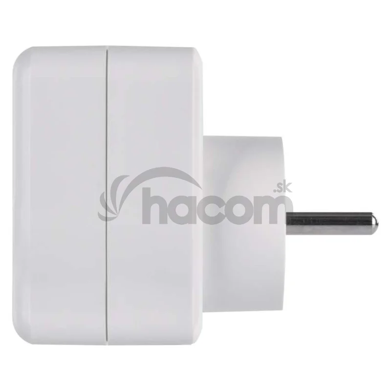 Rozbočovacia zásuvka 1×, 1×USB-A+1×USB-C, biela