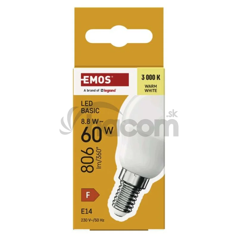 LED žiarovka Basic MINI GLOBE E14 / 8,8 W (60 W) / 806 lm / Teplá biela