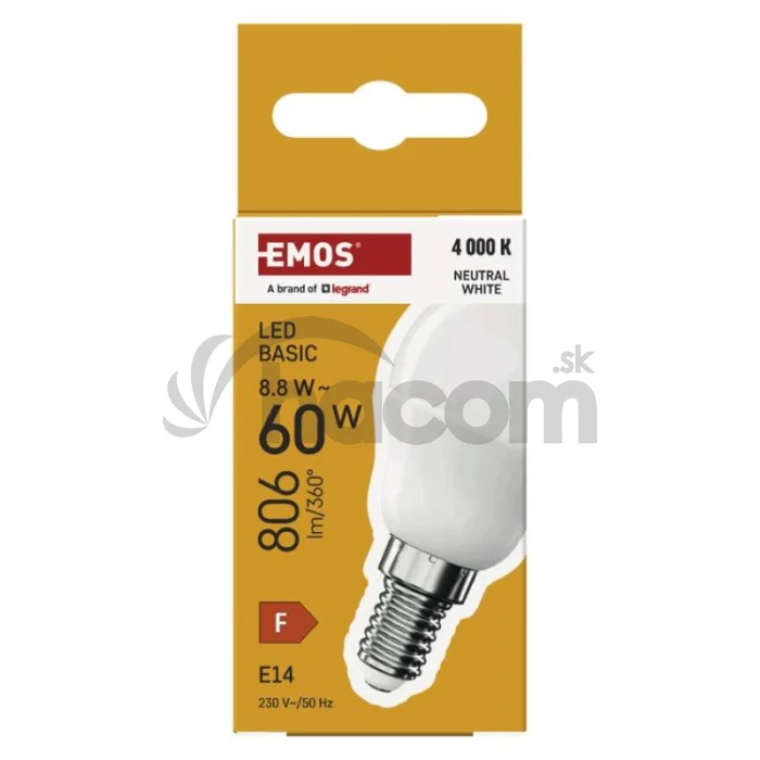 LED žiarovka Basic MINI GLOBE E14 / 8,8 W (60 W) / 806 lm / Neutrálna biela