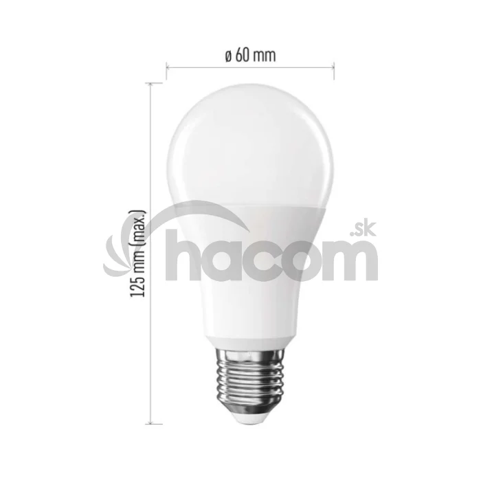 LED žiarovka Basic A60 / E27 / 15,3W (100 W) / 1521 lm / Teplá biela