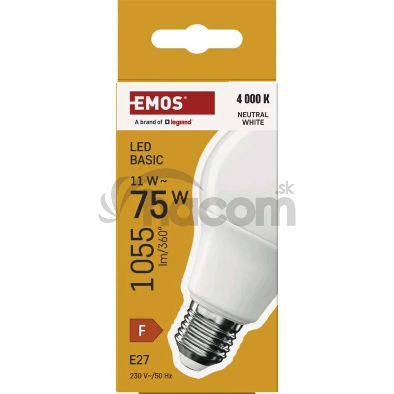 LED žiarovka Basic A60 / E27 / 11W (75 W) / 1055 lm / Neutrálna biela