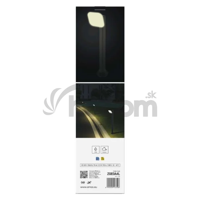 LED záhradné stĺpikové svietidlo NIKA, 12 x 12 x 50 cm, 12,5 W, teplá biela