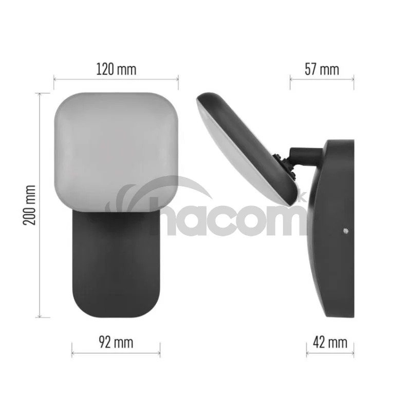 LED záhradné nástenné svietidlo NIKA, 12 x 12 x 20 cm, 12,5 W, teplá biela
