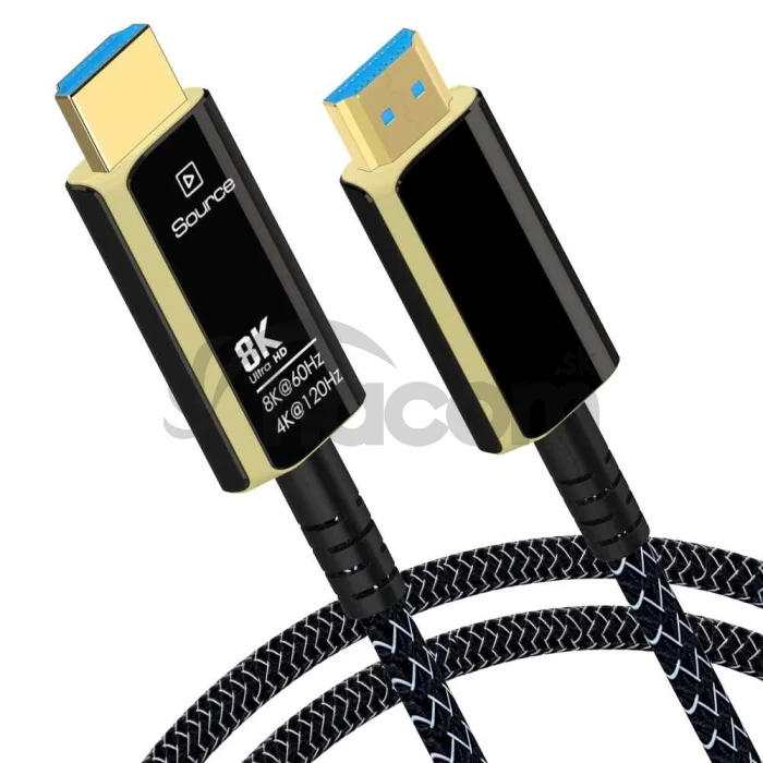 PremiumCord Ultra High Speed HDMI 2.1 optický fiber kábel 8K @ 60Hz, pozlátené 30m