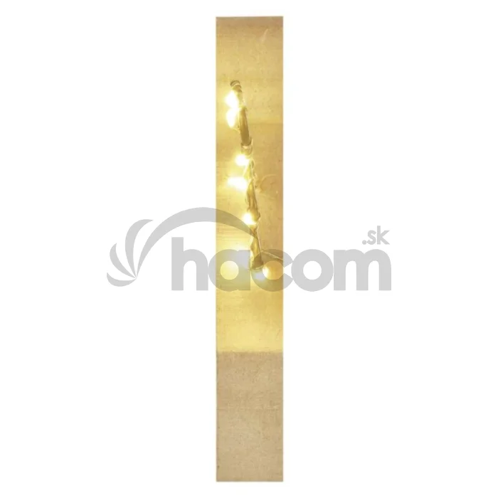 LED dekorácia drevená – anjel, 13 cm, 2x AAA, vnútorný, teplá biela, časovač
