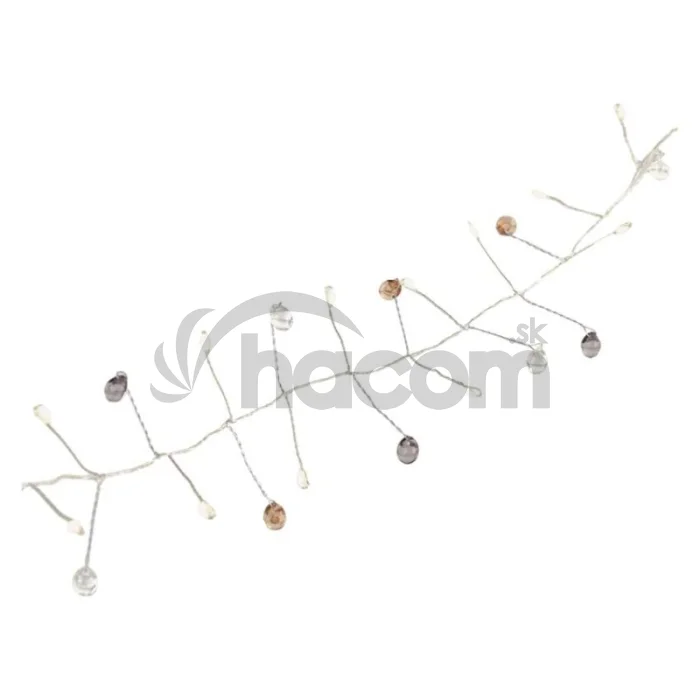 LED girlanda - kamienky, 1,2 m, 3x AA, vnútorné, teplá biela, časovač