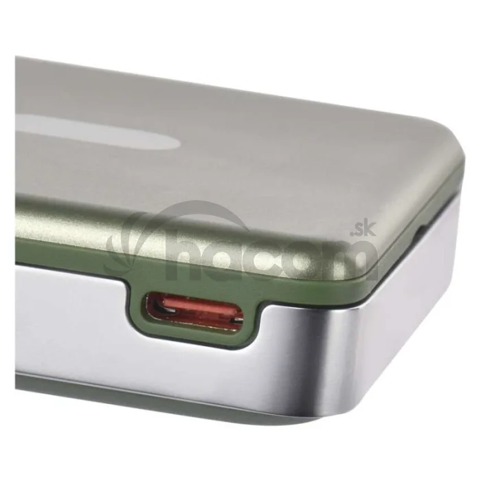 Power bank EMOS WI 1031, 10 000 mAh, 20 W+Wireless, army-green