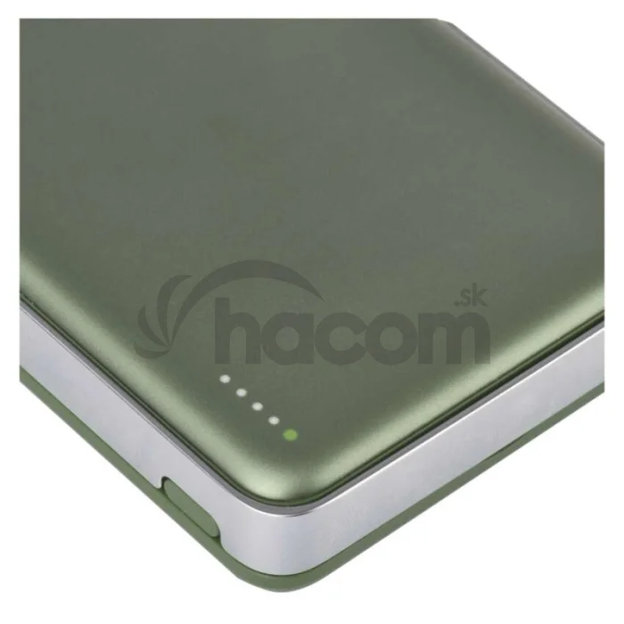 Power bank EMOS WI 1031, 10 000 mAh, 20 W+Wireless, army-green