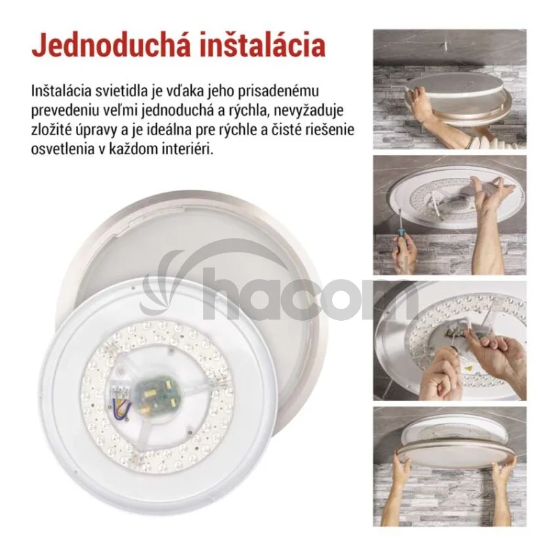 LED prisadené svietidlo SABI, kruhové 30W, stmiev.so zmenou CCT