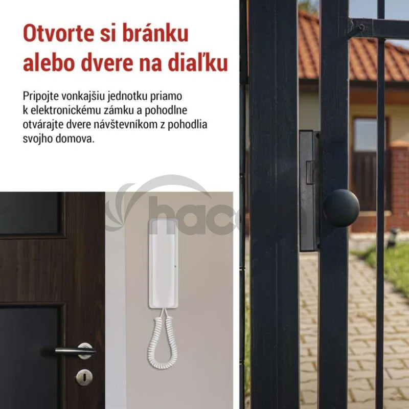 Bezdrôtová sada domáceho audio vrátnika H1088, 1 účastník