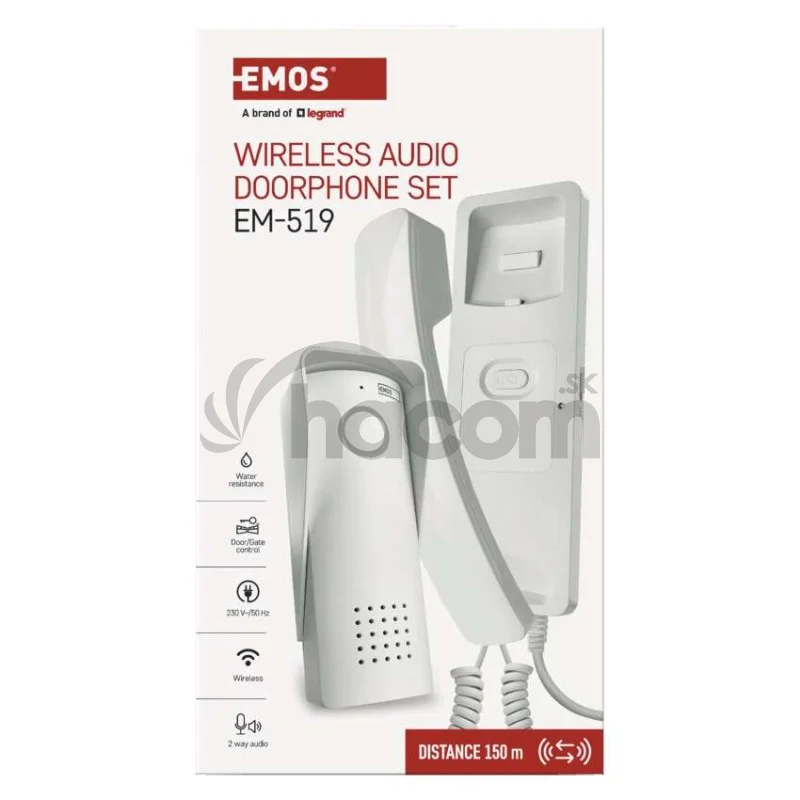 Bezdrôtová sada domáceho audio vrátnika H1088, 1 účastník