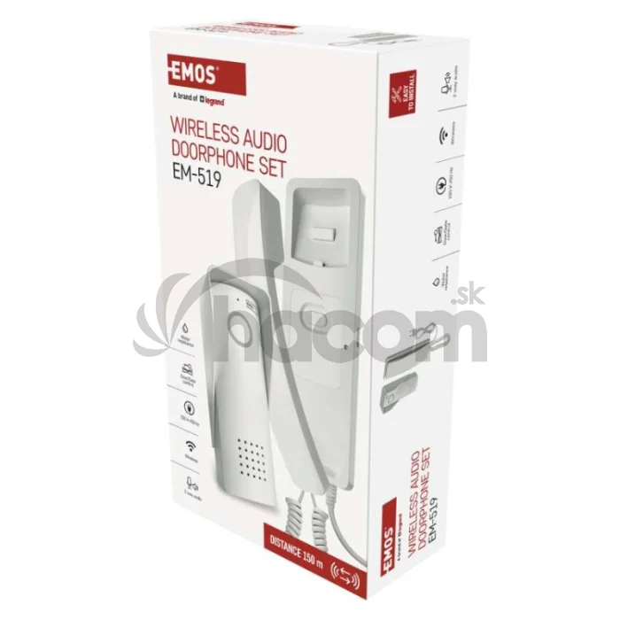 Bezdrôtová sada domáceho audio vrátnika H1088, 1 účastník