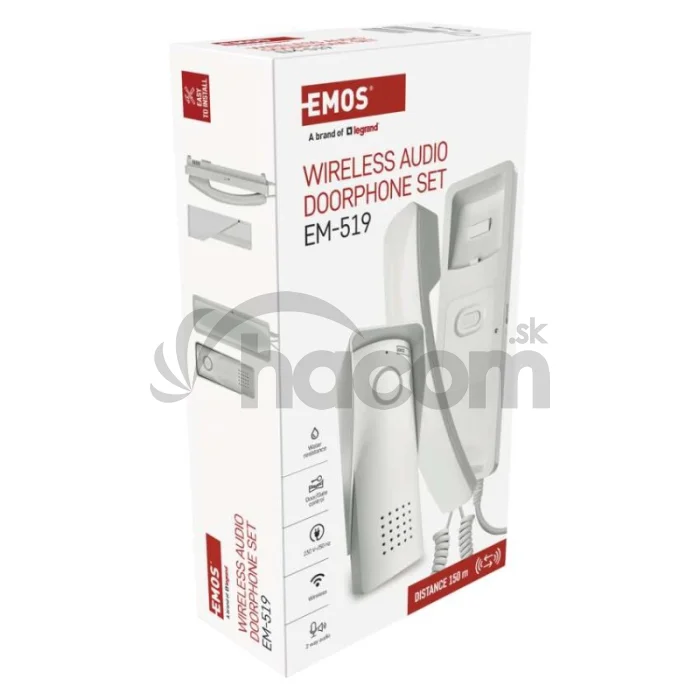Bezdrôtová sada domáceho audio vrátnika H1088, 1 účastník