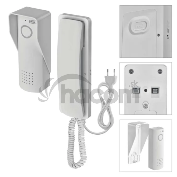 Bezdrôtová sada domáceho audio vrátnika H1088, 1 účastník