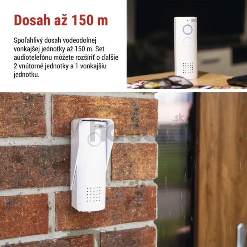 Bezdrôtová sada domáceho audio vrátnika H1087, 1 účastník