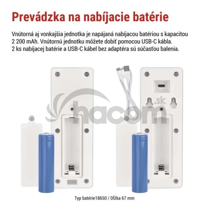 Bezdrôtová sada domáceho audio vrátnika H1087, 1 účastník