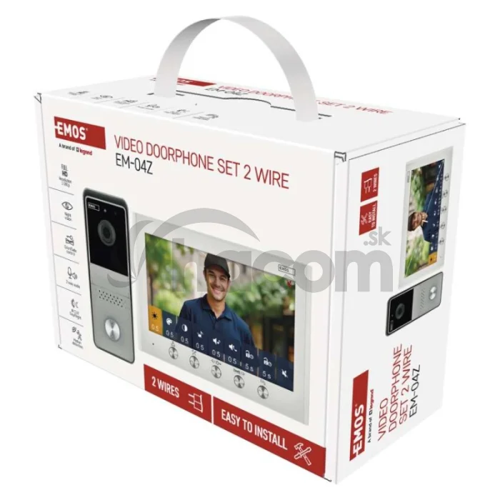 Sada domáceho video vrátnika EM-04Z 2WIRE