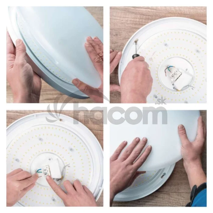 LED stropné svietidlo TIVI, A CLASS, okrúhle biele 19W, IP44, Neutrálna biela