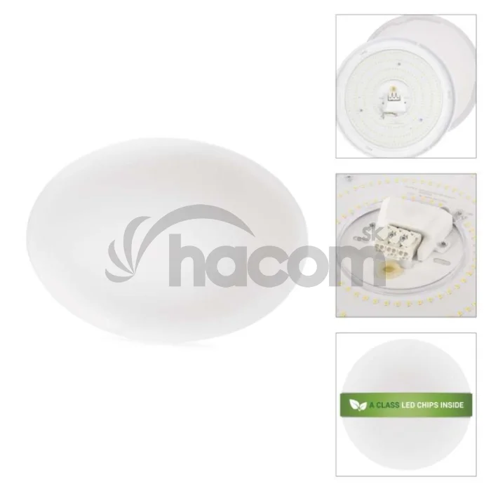 LED stropné svietidlo TIVI, A CLASS, okrúhle biele 19W, IP44, Neutrálna biela