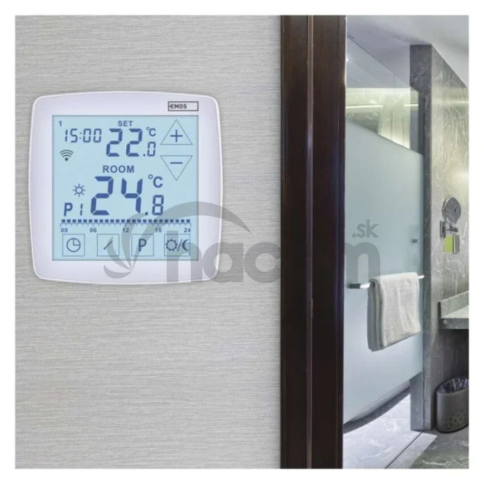 Podlahový programovateľný drôtový WiFi GoSmart termostat P56S01F