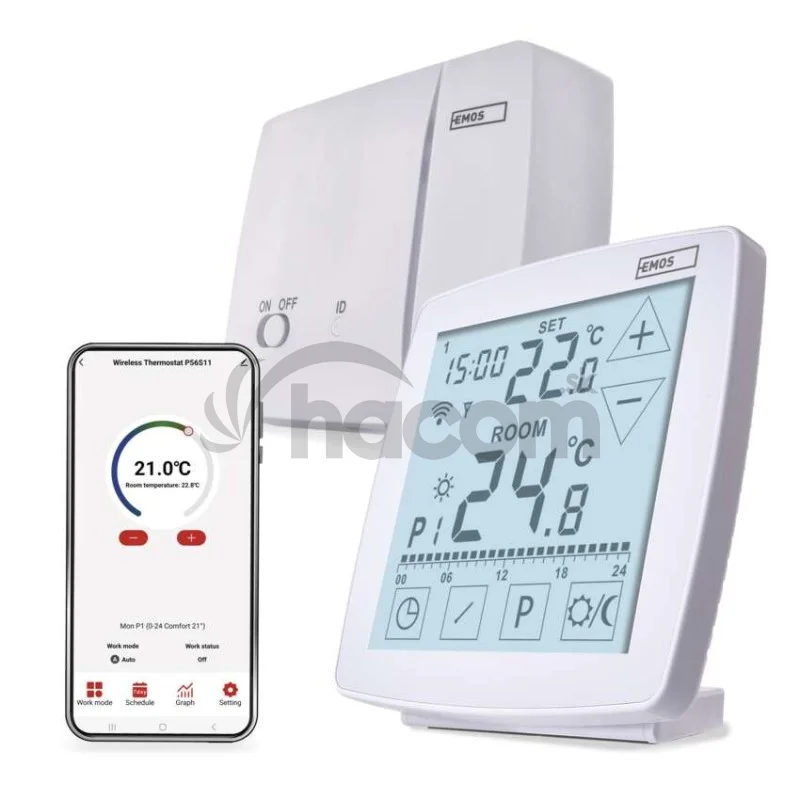 Izbový programovateľný bezdrôtový WiFi GoSmart termostat P56S11