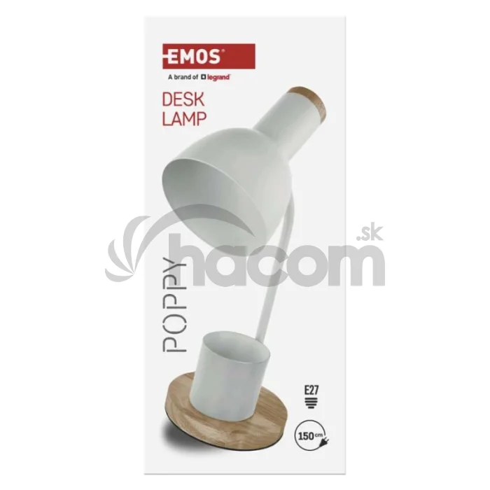 Stolná lampa POPPY, biela
