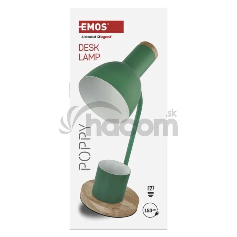 Stolná lampa POPPY, zelená